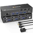 KVEVE KC-KVM302DP USB 3.0 Dual Monitor 8K 30Hz KVM Switch, Plug Type:EU Plug - 1