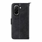 For Redmi A5 4G 173.3mm Multi-card Slots Crossbody Cowhide Leather Phone Case(Black) - 3