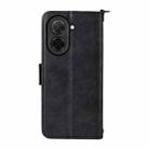 For Xiaomi Poco C71 / Redmi A5 4G 171.7mm Multi-card Slots Crossbody Cowhide Leather Phone Case(Black) - 3