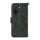For Xiaomi Poco C71 / Redmi A5 4G 171.7mm Multi-card Slots Crossbody Cowhide Leather Phone Case(Green) - 3