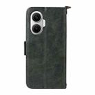 For Xiaomi Poco F7 / Redmi Turbo 4 Pro 5G Multi-card Slots Crossbody Cowhide Leather Phone Case(Green) - 3