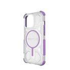 For iPhone 13 Pro BIBERCAS Transparent Color Series MagSafe Air Bag Shockproof Phone Case(Purple) - 3