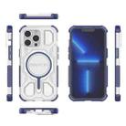 For iPhone 13 Pro BIBERCAS Transparent Color Series MagSafe Air Bag Shockproof Phone Case(Blue) - 2