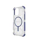 For iPhone 13 Pro BIBERCAS Transparent Color Series MagSafe Air Bag Shockproof Phone Case(Blue) - 3