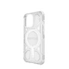 For iPhone 13 Pro BIBERCAS Transparent Color Series MagSafe Air Bag Shockproof Phone Case(White) - 3