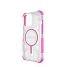 For iPhone 13 Pro BIBERCAS Transparent Color Series MagSafe Air Bag Shockproof Phone Case(Pink) - 3