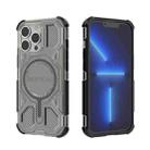 For iPhone 13 Pro BIBERCAS Transparent Color Series MagSafe Air Bag Shockproof Phone Case(Black) - 1