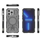 For iPhone 13 Pro BIBERCAS Transparent Color Series MagSafe Air Bag Shockproof Phone Case(Black) - 2