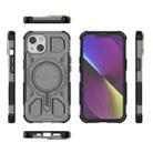 For iPhone 13 / 14 BIBERCAS Transparent Color Series MagSafe Air Bag Shockproof Phone Case(Black) - 2