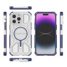 For iPhone 14 Pro Max BIBERCAS Transparent Color Series MagSafe Air Bag Shockproof Phone Case(Blue) - 2