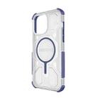 For iPhone 14 Pro Max BIBERCAS Transparent Color Series MagSafe Air Bag Shockproof Phone Case(Blue) - 3