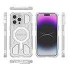 For iPhone 14 Pro Max BIBERCAS Transparent Color Series MagSafe Air Bag Shockproof Phone Case(White) - 2