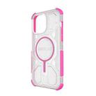 For iPhone 14 Pro Max BIBERCAS Transparent Color Series MagSafe Air Bag Shockproof Phone Case(Pink) - 3