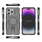 For iPhone 14 Pro Max BIBERCAS Transparent Color Series MagSafe Air Bag Shockproof Phone Case(Black) - 2