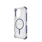 For iPhone 15 Pro BIBERCAS Transparent Color Series MagSafe Air Bag Shockproof Phone Case(Blue) - 3