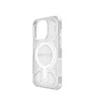 For iPhone 15 Pro BIBERCAS Transparent Color Series MagSafe Air Bag Shockproof Phone Case(White) - 3