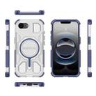 For iPhone 16e BIBERCAS Transparent Color Series MagSafe Air Bag Shockproof Phone Case(Blue) - 2