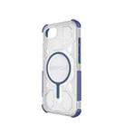For iPhone 16e BIBERCAS Transparent Color Series MagSafe Air Bag Shockproof Phone Case(Blue) - 3