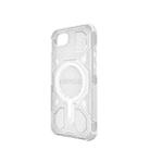 For iPhone 16e BIBERCAS Transparent Color Series MagSafe Air Bag Shockproof Phone Case(White) - 3