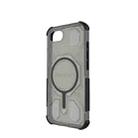 For iPhone 16e BIBERCAS Transparent Color Series MagSafe Air Bag Shockproof Phone Case(Black) - 3