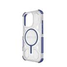 For iPhone 16 Pro BIBERCAS Transparent Color Series MagSafe Air Bag Shockproof Phone Case(Blue) - 3