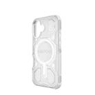 For iPhone 16 BIBERCAS Transparent Color Series MagSafe Air Bag Shockproof Phone Case(White) - 3