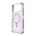 For iPhone 17 Pro Max BIBERCAS Transparent Color Series MagSafe Air Bag Shockproof Phone Case(Purple) - 3