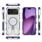 For iPhone 17 Pro Max BIBERCAS Transparent Color Series MagSafe Air Bag Shockproof Phone Case(Blue) - 2