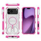 For iPhone 17 Pro Max BIBERCAS Transparent Color Series MagSafe Air Bag Shockproof Phone Case(Pink) - 2