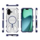 For iPhone 17 BIBERCAS Transparent Color Series MagSafe Air Bag Shockproof Phone Case(Blue) - 2