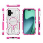 For iPhone 17 BIBERCAS Transparent Color Series MagSafe Air Bag Shockproof Phone Case(Pink) - 2