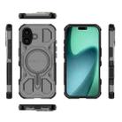 For iPhone 17 BIBERCAS Transparent Color Series MagSafe Air Bag Shockproof Phone Case(Black) - 2