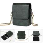 For Motorola Razr 60 / 50 / 40 Ultra Mini Long Shoulder Chain Crossbody Folding Magnetic Leather Phone Bag(Green) - 1