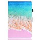 For Samsung Galaxy Tab S8 / Galaxy Tab S7 11.0 T870 Colored Drawing Pattern Horizontal Flip PU Leather Case with Holder & Card Slots & Anti-skid Strip & Sleep / Wake-up Function(Ocean) - 1