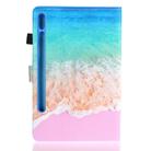 For Samsung Galaxy Tab S8 / Galaxy Tab S7 11.0 T870 Colored Drawing Pattern Horizontal Flip PU Leather Case with Holder & Card Slots & Anti-skid Strip & Sleep / Wake-up Function(Ocean) - 2