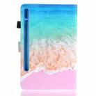 For Samsung Galaxy Tab S8 / Galaxy Tab S7 11.0 T870 Colored Drawing Pattern Horizontal Flip PU Leather Case with Holder & Card Slots & Anti-skid Strip & Sleep / Wake-up Function(Ocean) - 3