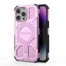 For iPhone 14 Pro Max BIBERCAS Real Color Series MagSafe Shockproof Phone Case(Pink) - 1