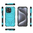 For iPhone 15 Pro BIBERCAS Real Color Series MagSafe Shockproof Phone Case(Green) - 2
