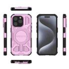 For iPhone 15 Pro BIBERCAS Real Color Series MagSafe Shockproof Phone Case(Pink) - 2