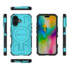 For iPhone 16 BIBERCAS Real Color Series MagSafe Shockproof Phone Case(Green) - 2