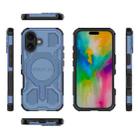 For iPhone 16 BIBERCAS Real Color Series MagSafe Shockproof Phone Case(Blue) - 2