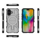For iPhone 16 BIBERCAS Real Color Series MagSafe Shockproof Phone Case(Gray) - 2
