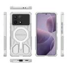 For Redmi K70 BIBERCAS Transparent Color Series MagSafe Air Bag Shockproof Phone Case(White) - 2