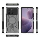 For Redmi K70 BIBERCAS Transparent Color Series MagSafe Air Bag Shockproof Phone Case(Black) - 2