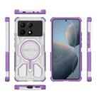 For Redmi K70E BIBERCAS Transparent Color Series MagSafe Air Bag Shockproof Phone Case(Purple) - 2