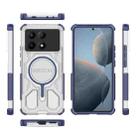 For Redmi K70E BIBERCAS Transparent Color Series MagSafe Air Bag Shockproof Phone Case(Blue) - 2