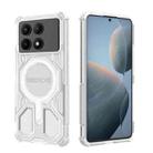 For Redmi K70E BIBERCAS Transparent Color Series MagSafe Air Bag Shockproof Phone Case(White) - 1
