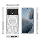For Redmi K70E BIBERCAS Transparent Color Series MagSafe Air Bag Shockproof Phone Case(White) - 2