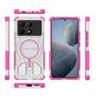 For Redmi K70E BIBERCAS Transparent Color Series MagSafe Air Bag Shockproof Phone Case(Pink) - 2