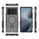 For Redmi K70E BIBERCAS Transparent Color Series MagSafe Air Bag Shockproof Phone Case(Black) - 2